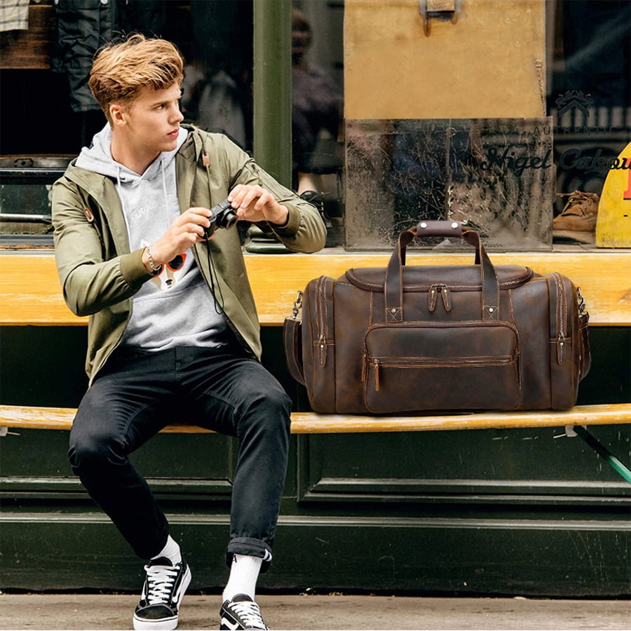 Polare Leather Weekender Bag