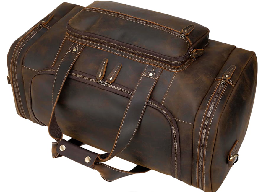 Polare Leather Weekender Bag