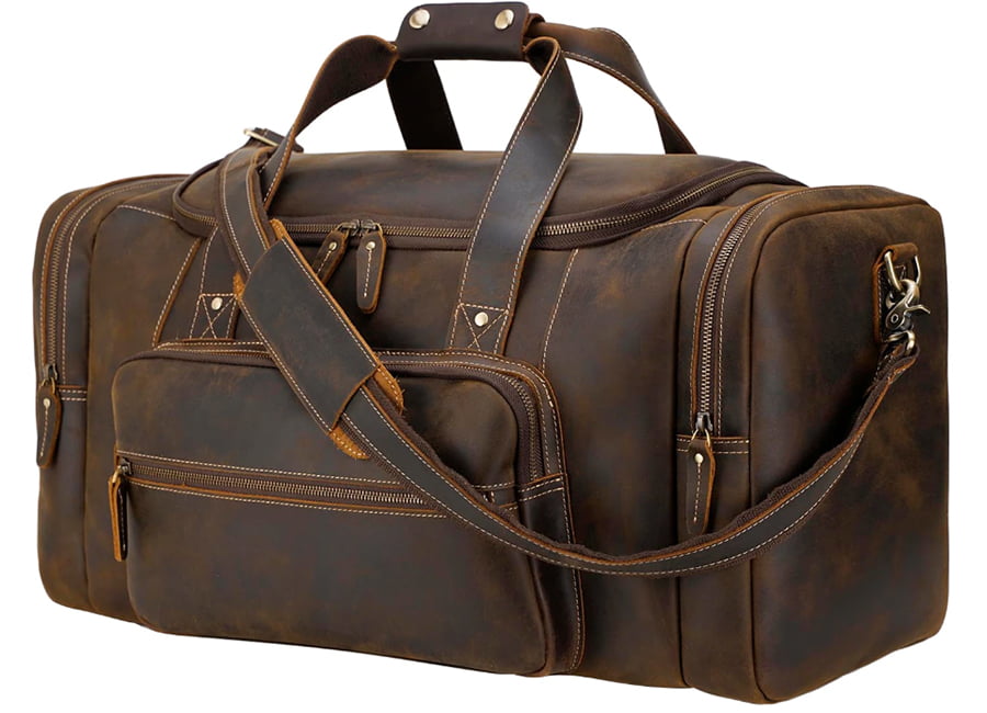 Polare Leather Weekender Bag