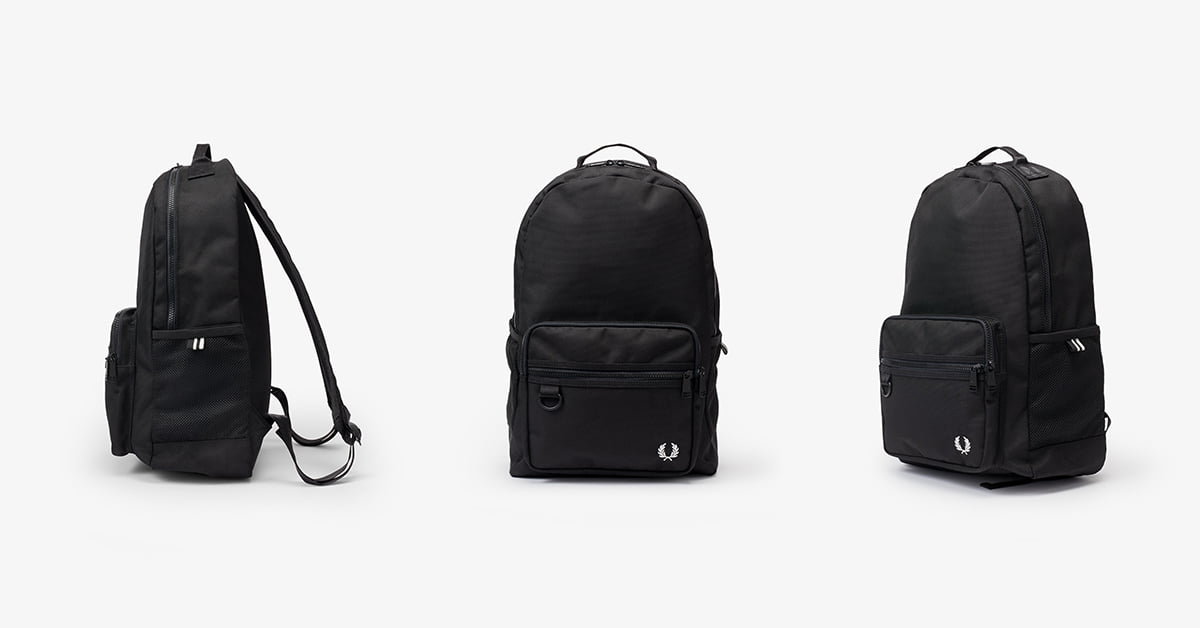 Featured image for “The Fred Perry Textured Backpack Combines Simplicity with Practicality”