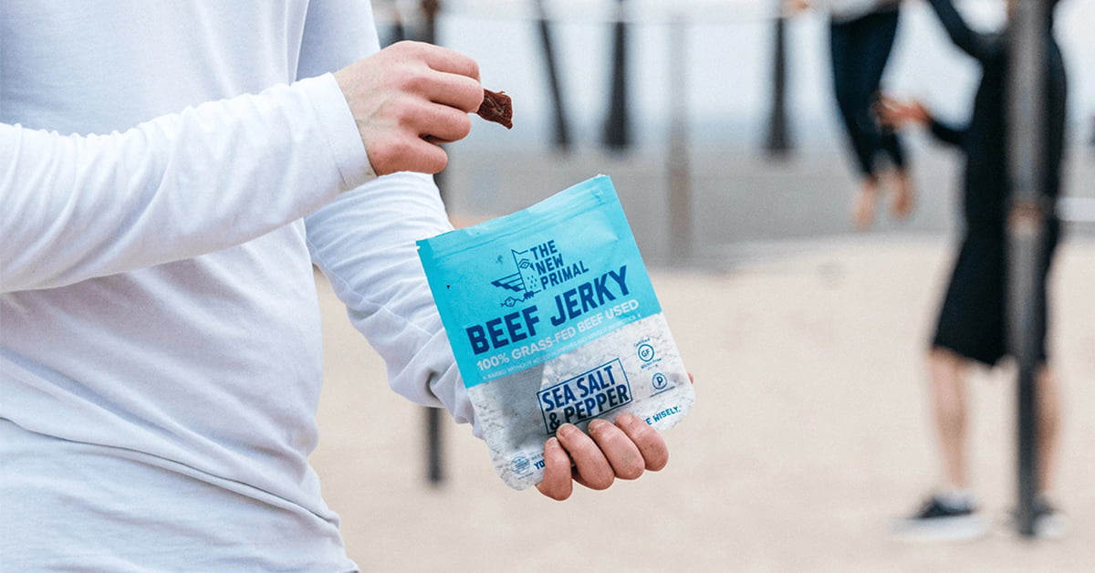 Featured image for “The New Primal’s Sea Salt and Pepper Jerky is Delicious and High in Protein”
