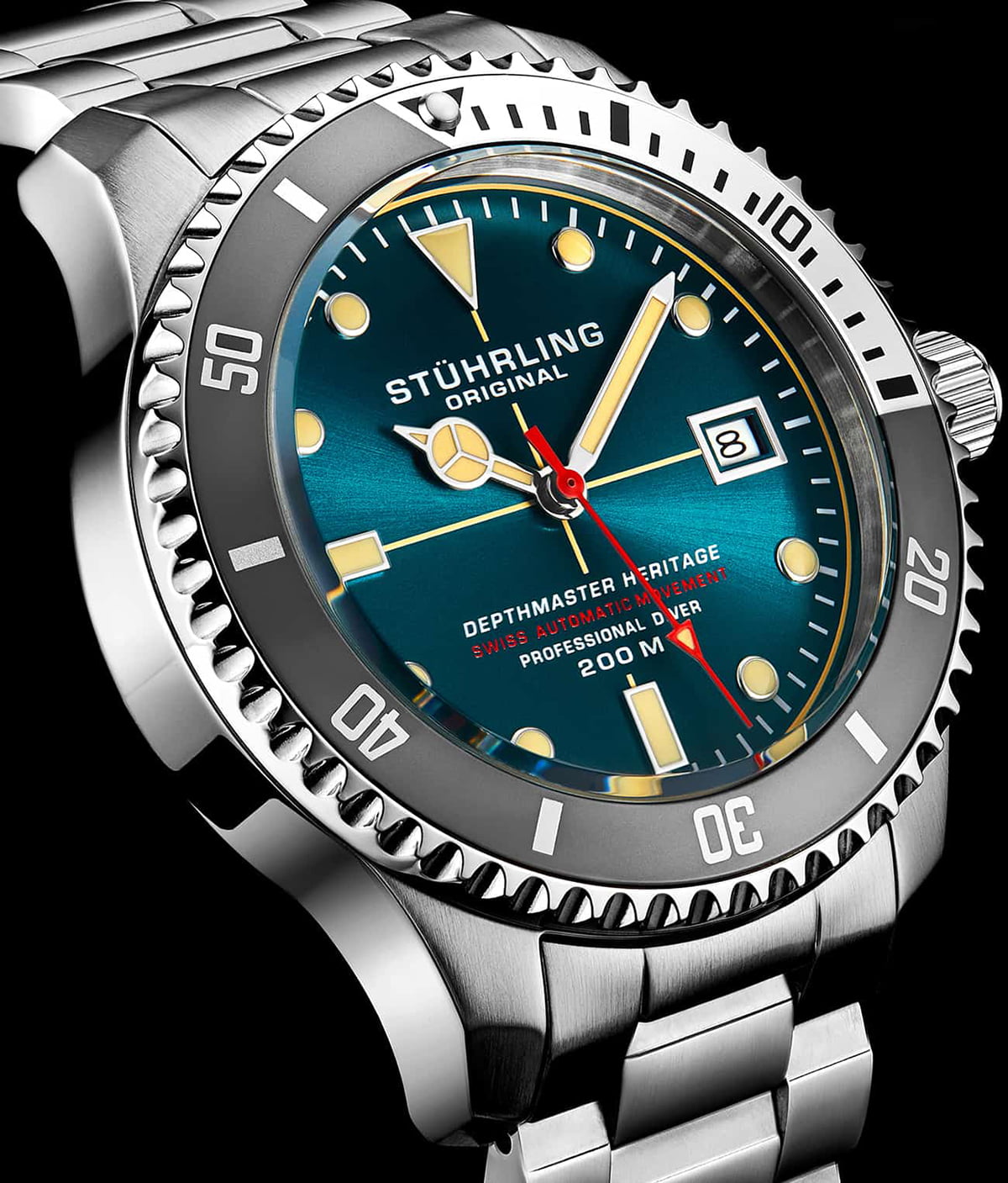 Stührling Swiss Automatic Depthmaster Heritage